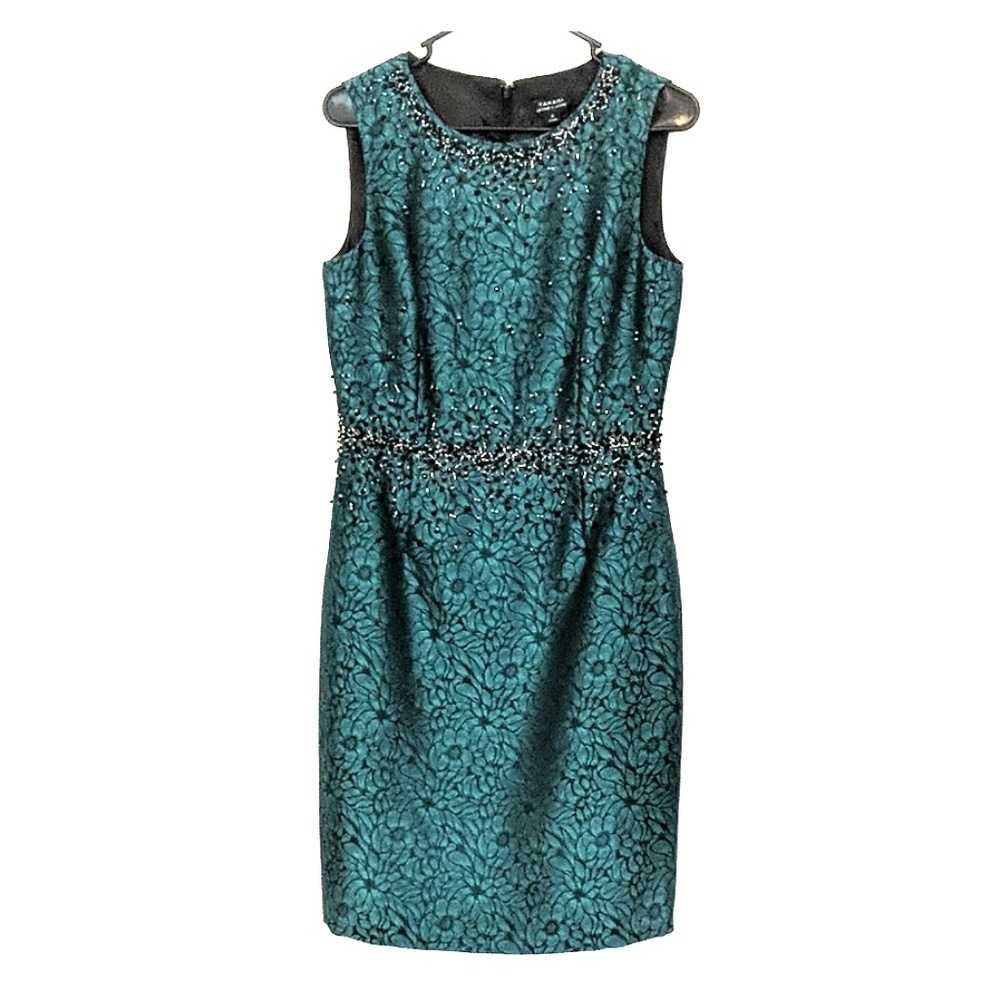 Green cocktail dress